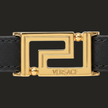 Greca Bifold Wallet Calf Leather Black