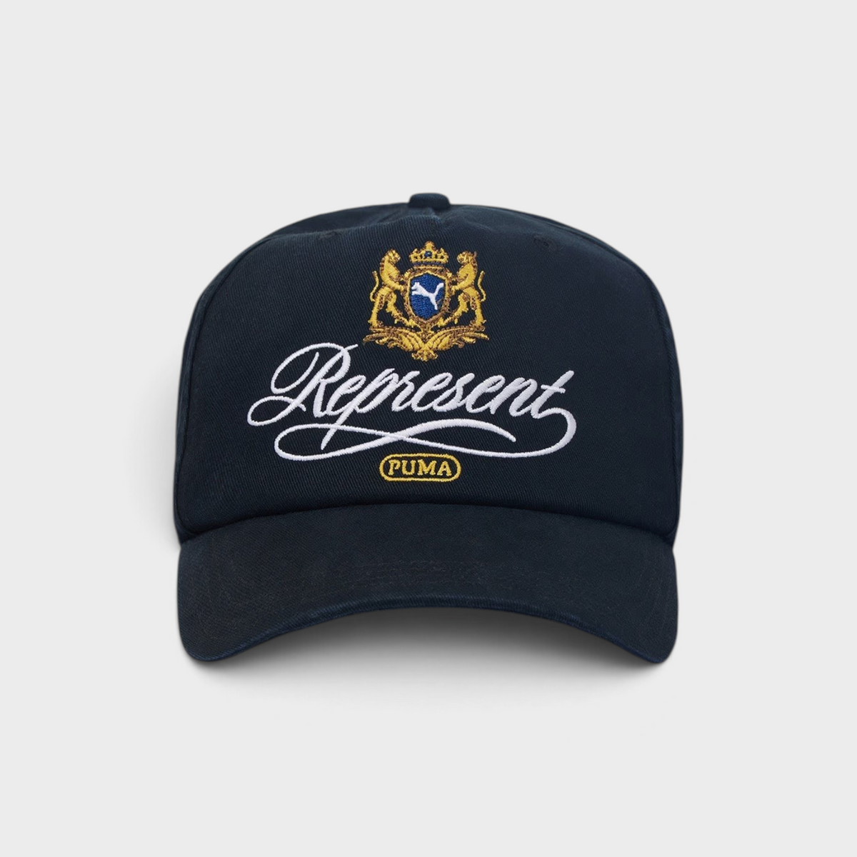 Puma Embroidered Logo Crest Cap Black