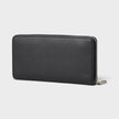 Sculpted Zip Around Wallet Black