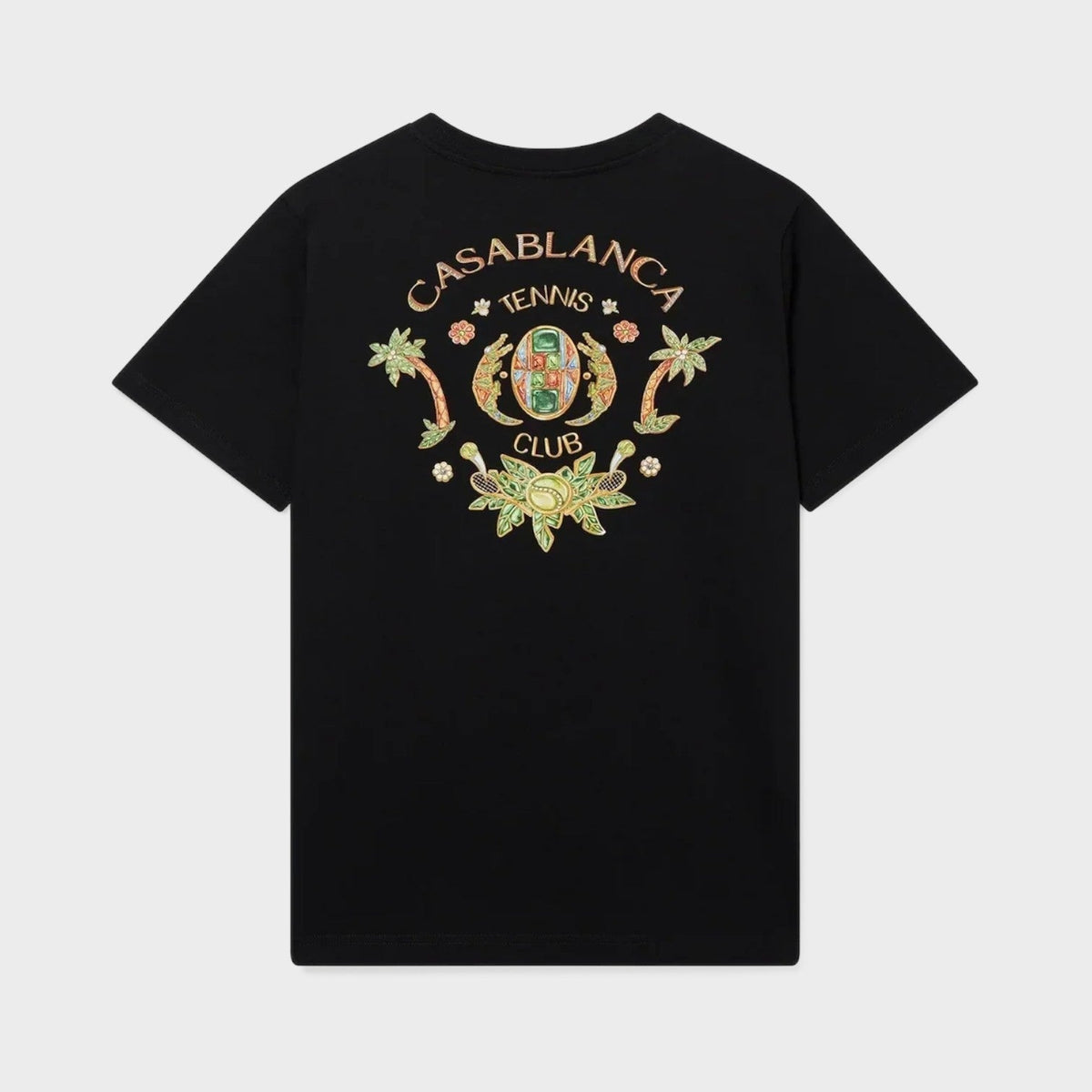 Joyaux D'Afrique Tennis Club Short Sleeve T-Shirt Black