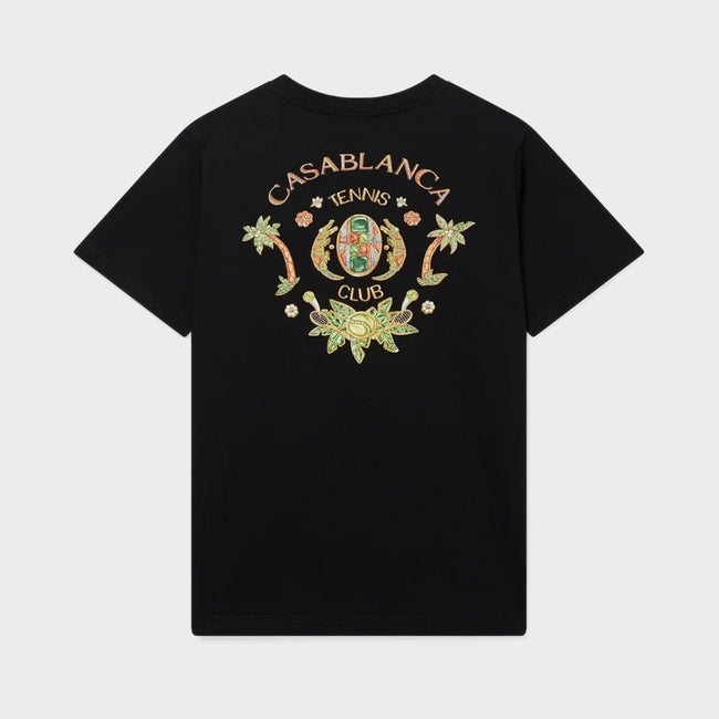 Joyaux D'Afrique Tennis Club Short Sleeve T-Shirt Black