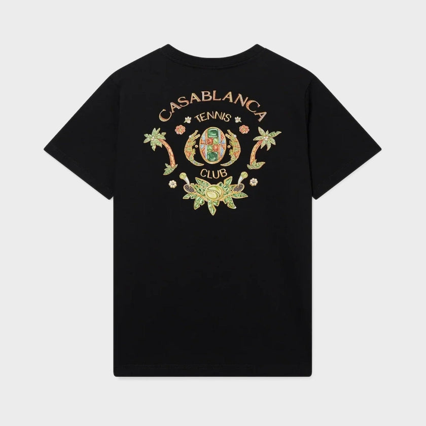 Joyaux D'Afrique Tennis Club Short Sleeve T-Shirt Black