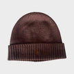 Pony Embroidered Beanie Brown