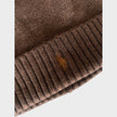 Pony Embroidered Beanie Brown