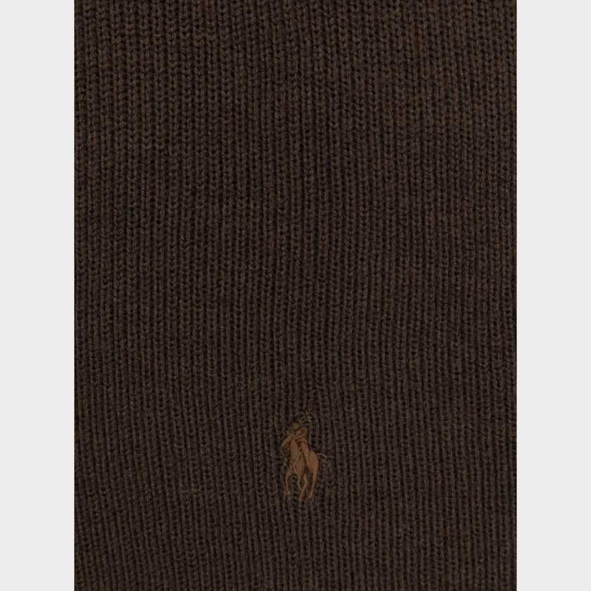 Polo Pony Wool Scarf Brown