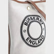 Roundel Medium Bucket Bag Dark Wheat Beige