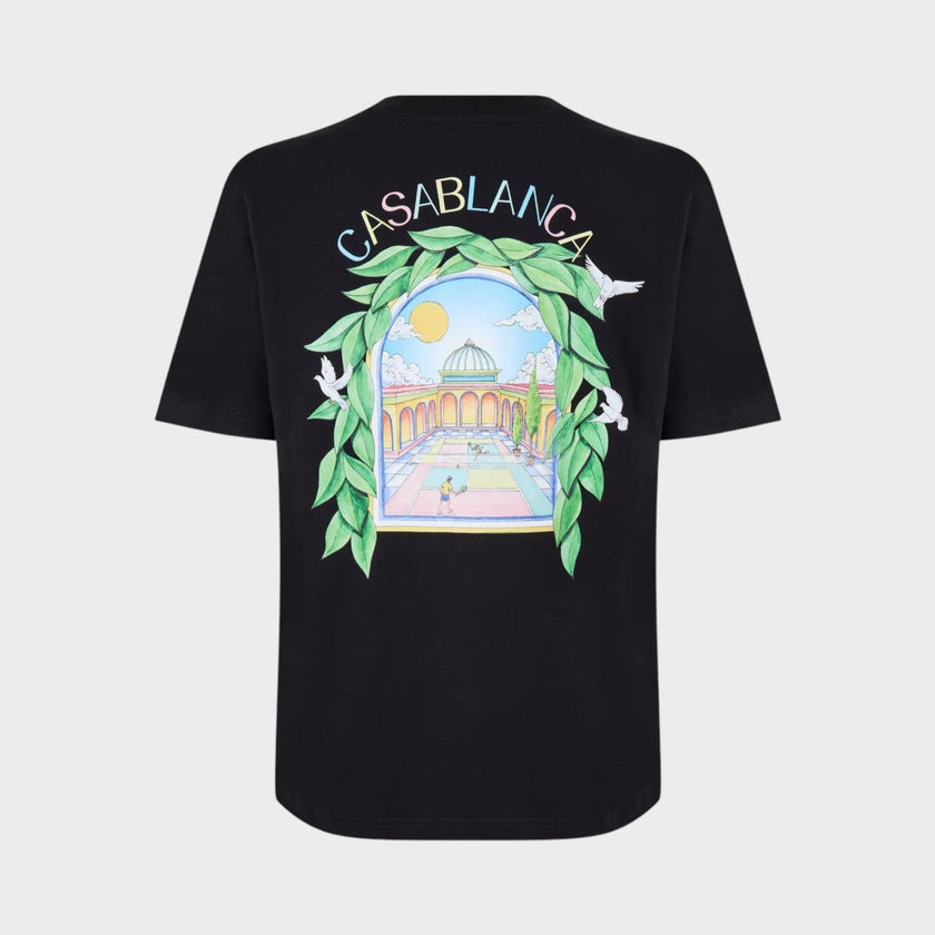 L'Arche De Tennis Short Sleeve T-Shirt Black