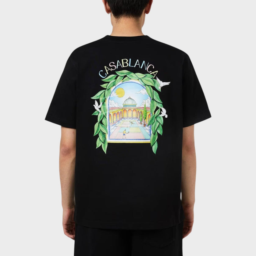 L'Arche De Tennis Short Sleeve T-Shirt Black