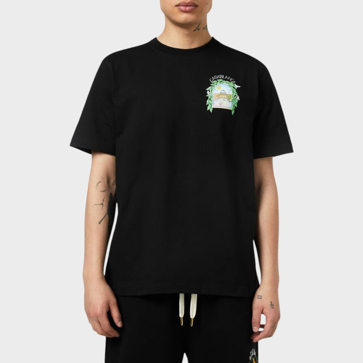 L'Arche De Tennis Short Sleeve T-Shirt Black