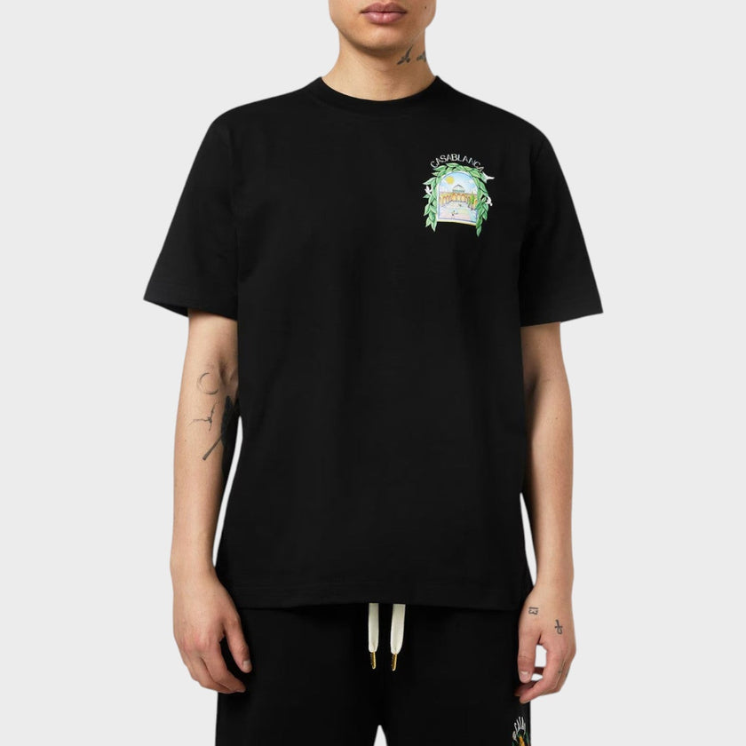 L'Arche De Tennis Short Sleeve T-Shirt Black