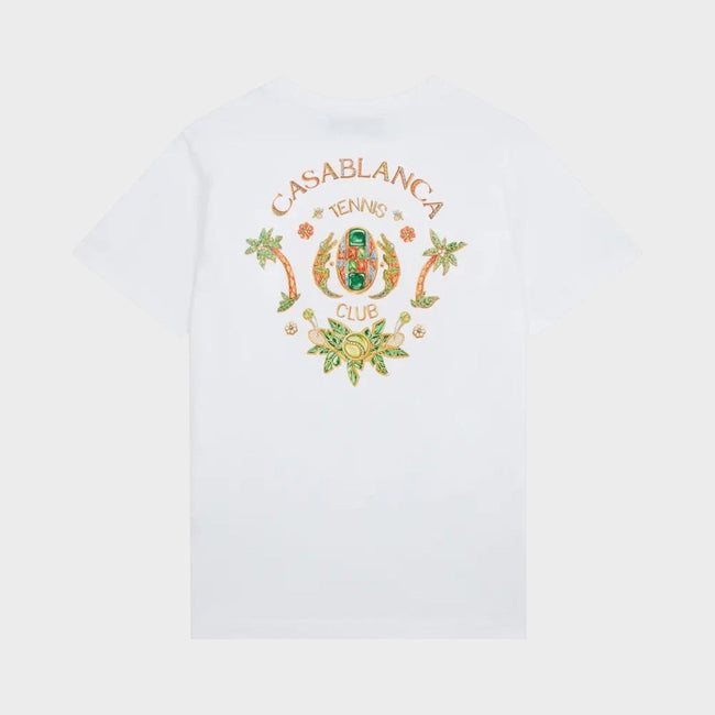 Printed T-Shirt Joyaux D'Afrique Tennis Club White