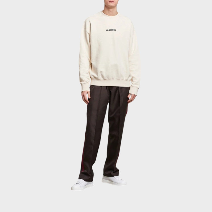 Terry Logo Sweatshirt Cream