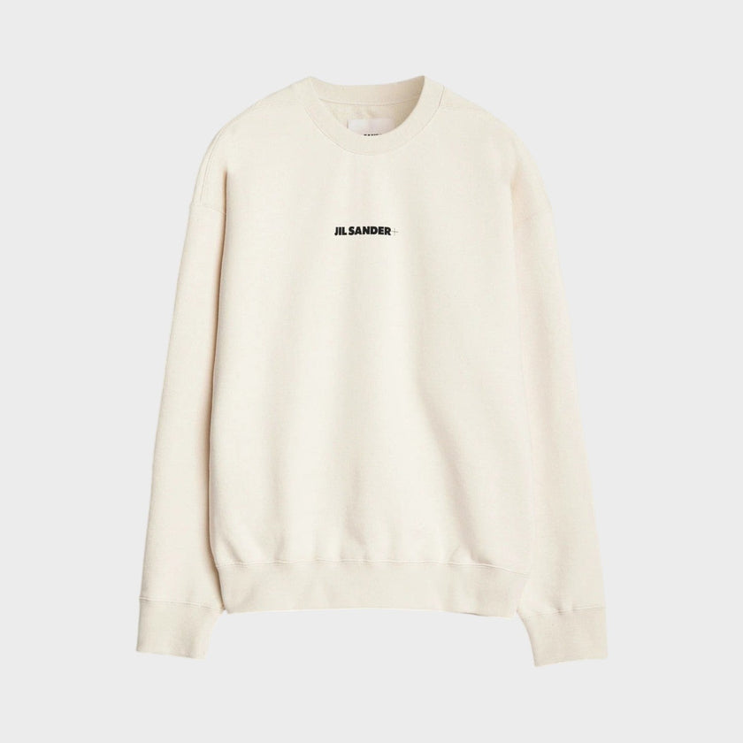 Terry Logo Sweatshirt Cream
