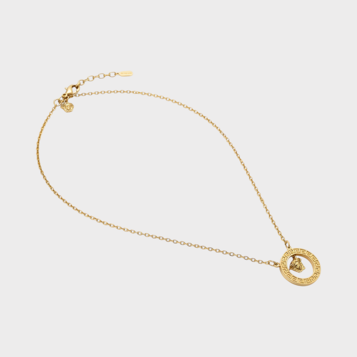 Medusa Head Necklace Gold