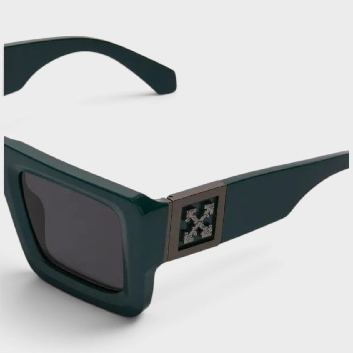 Leonardo Sqaure Frame Arrow Sunglasses Green