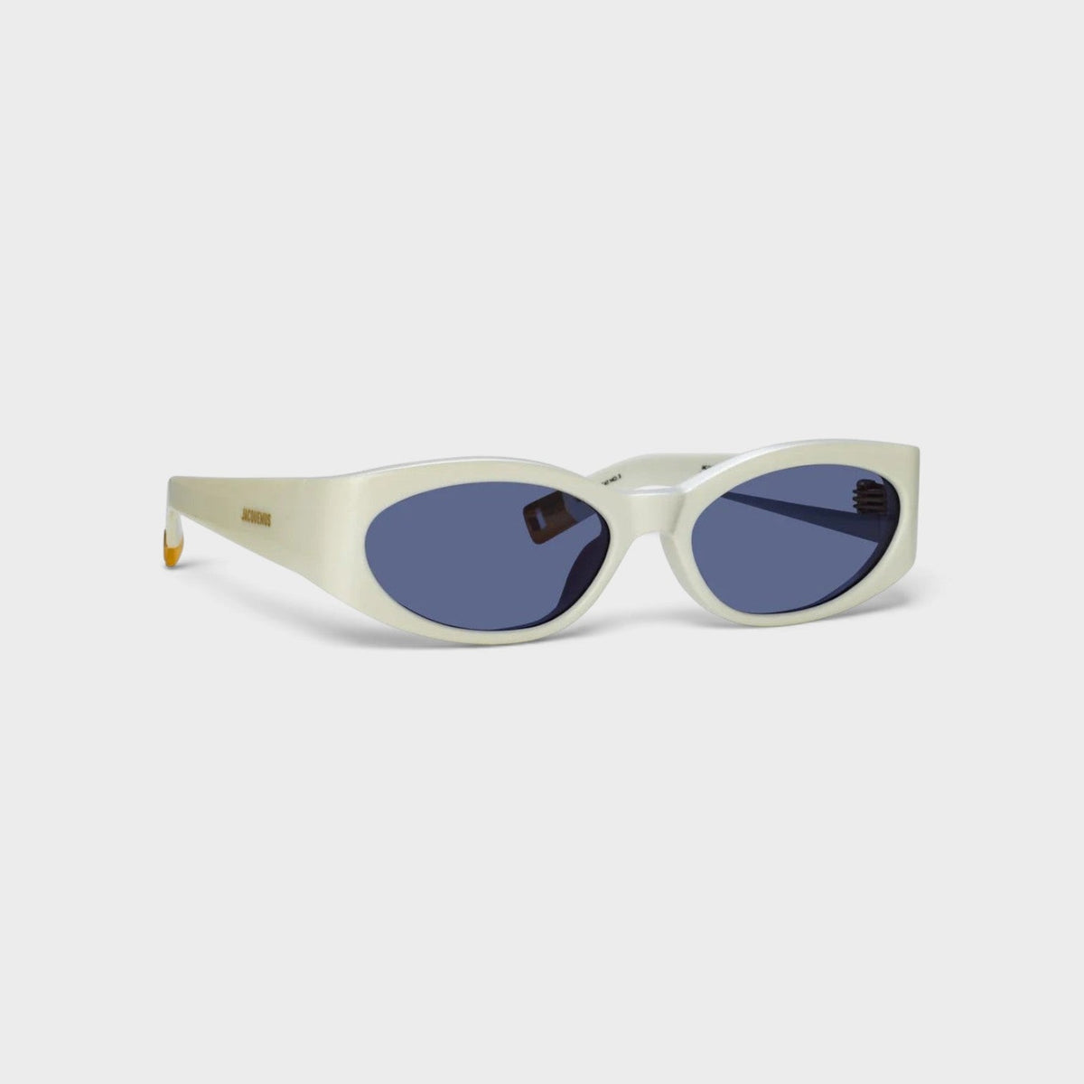 Linda Farrow Ovalo Oval Sunglasses in White