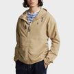 Hooded Embroidered Jacket Khaki