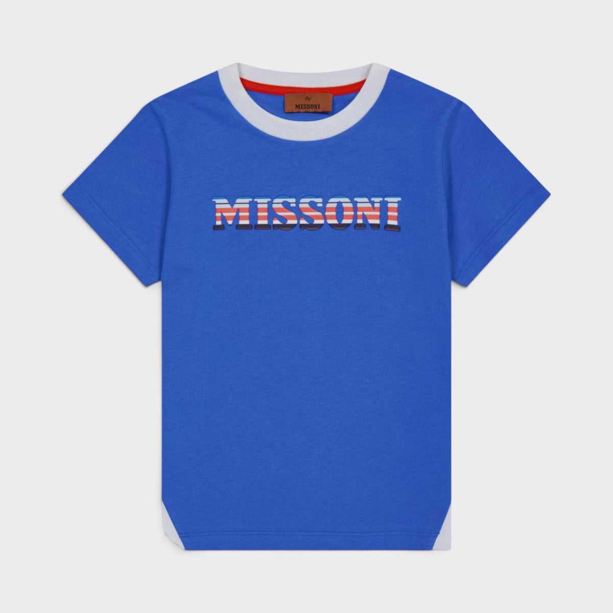Logo T Shirt Blue Multi Kids