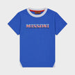 Logo T Shirt Blue Multi Kids