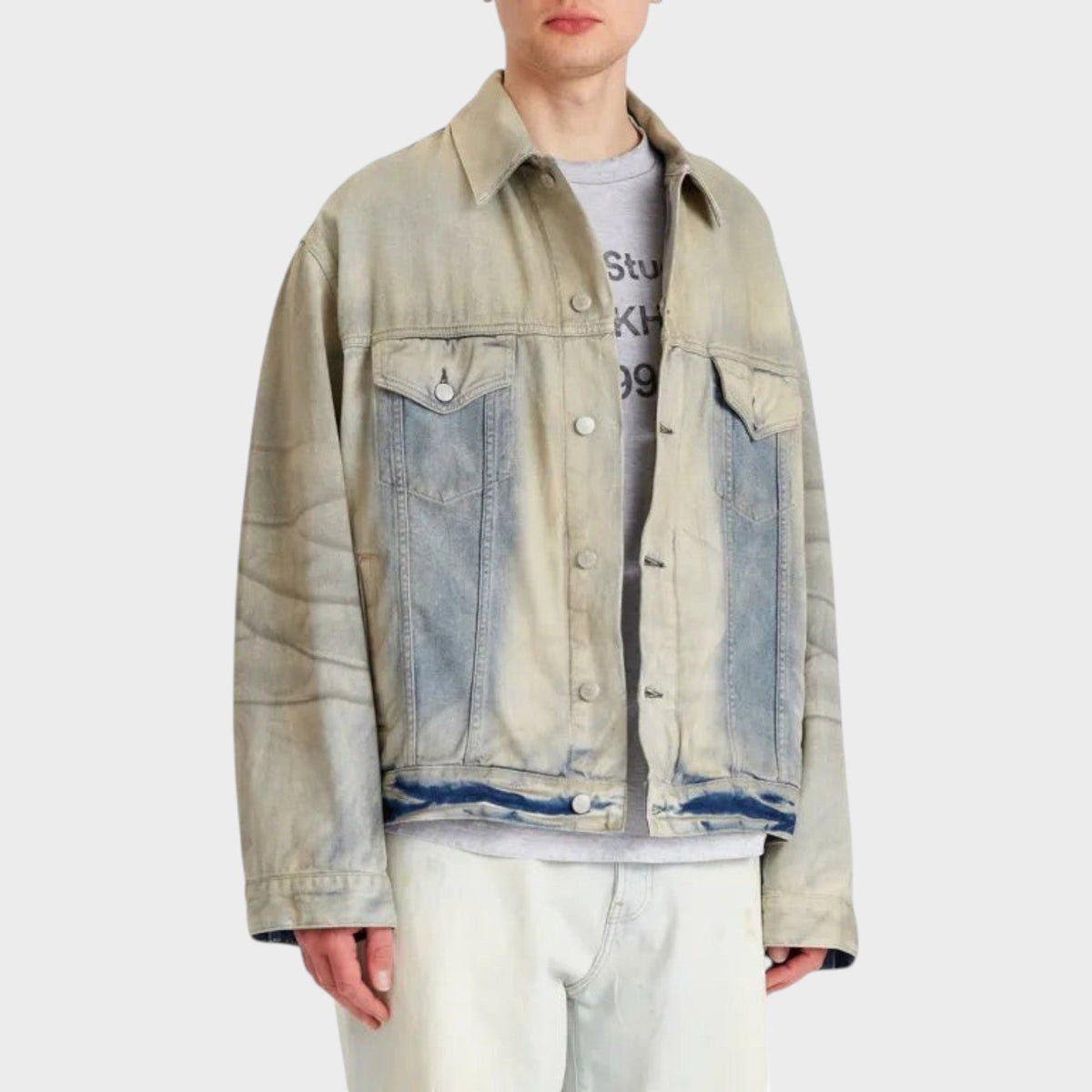Robert U Carver Denim Jacket Light Blue