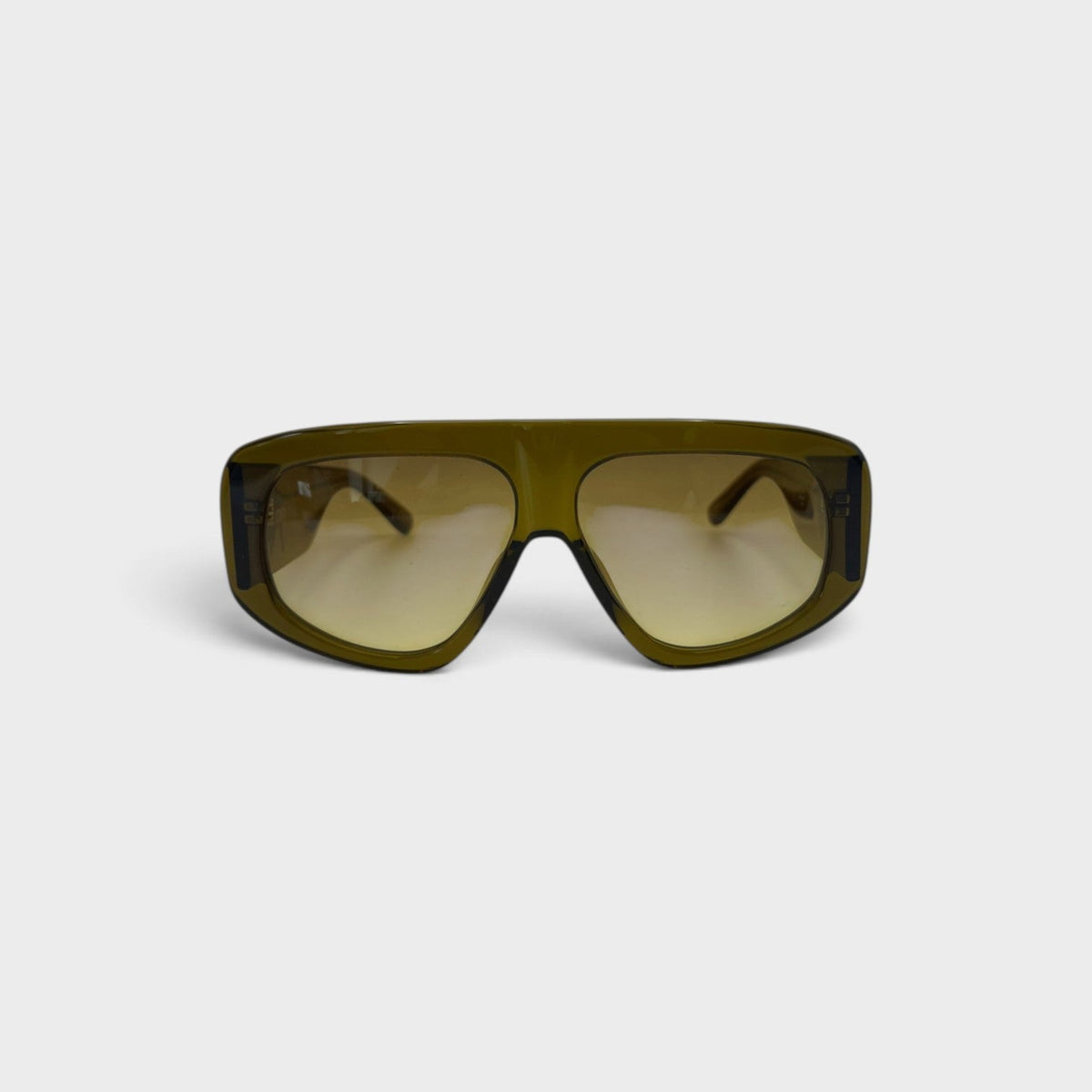 Linda Farrow Milano Oversized Sunglasses Olive