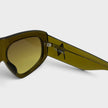 Linda Farrow Milano Oversized Sunglasses Olive