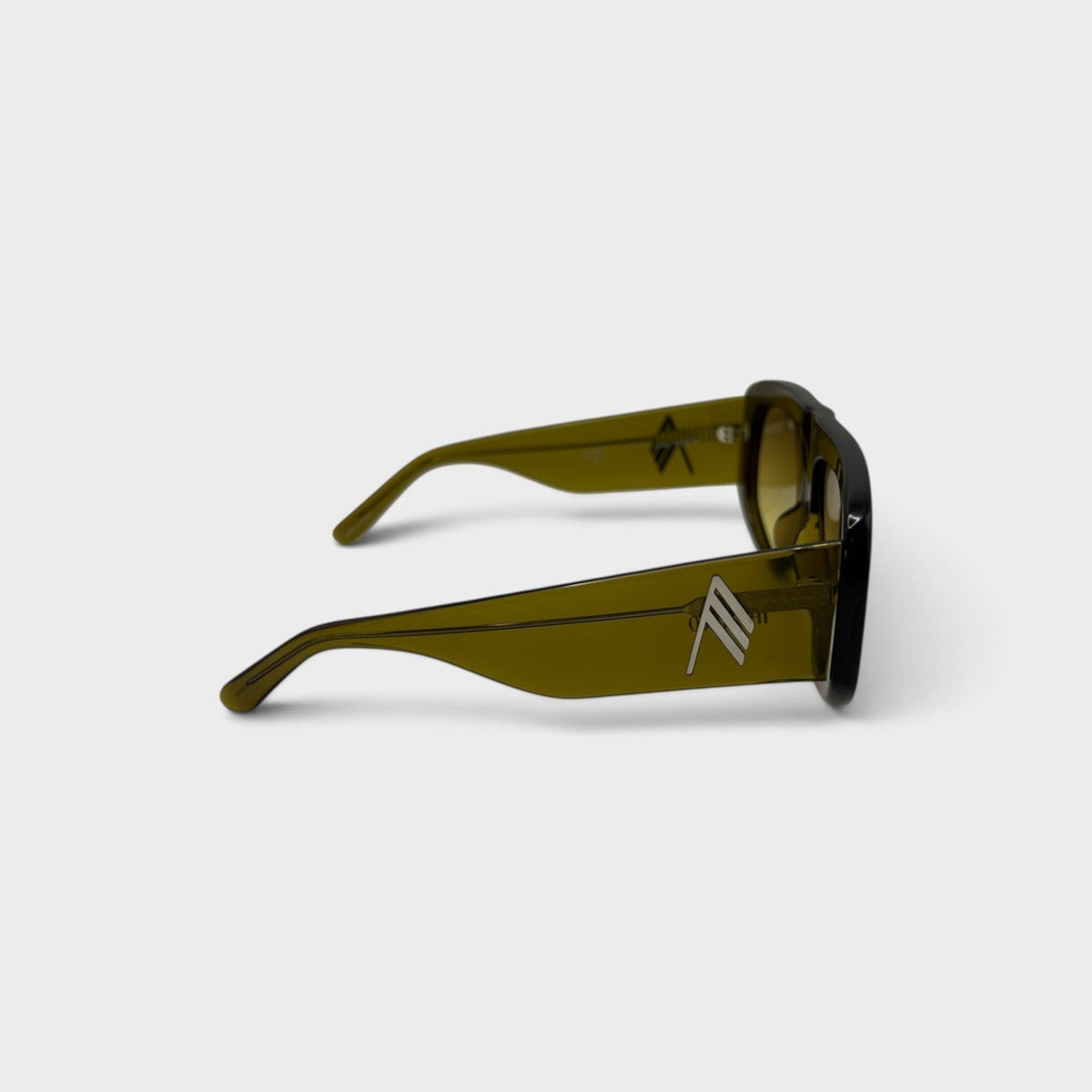 Linda Farrow Milano Oversized Sunglasses Olive