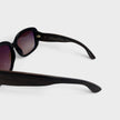 Linda Farrow Oversized Sunglasses Black Burgundy