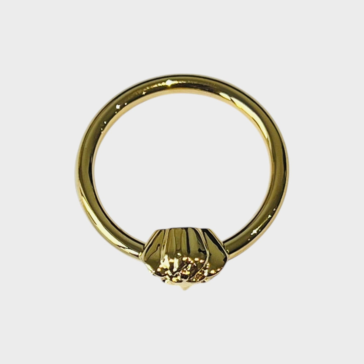 Medusa Head Ring Metal Gold Tone