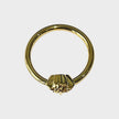 Medusa Head Ring Metal Gold Tone