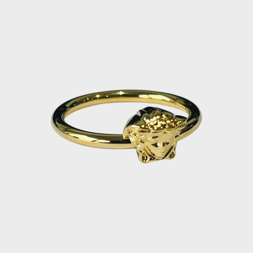 Medusa Head Ring Metal Gold Tone
