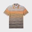 Space-Dyed Cotton Piqué Polo-Shirt Multi