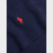 Signature Pony Wool Scarf Navy Blue