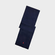 Signature Pony Wool Scarf Navy Blue