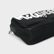 Nylon Graffiti Skull Small Crossbody Bag Black White