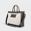 Two Way Ormond Canvas Leather Bag Beige Black