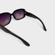 Linda Farrow Oversized Sunglasses Black Burgundy