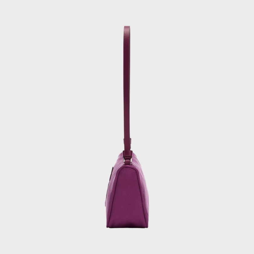 Palm Angels Satin Palm Shoulder Bag Purple