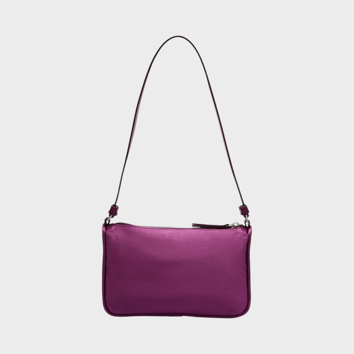 Palm Angels Satin Palm Shoulder Bag Purple