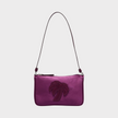 Palm Angels Satin Palm Shoulder Bag Purple
