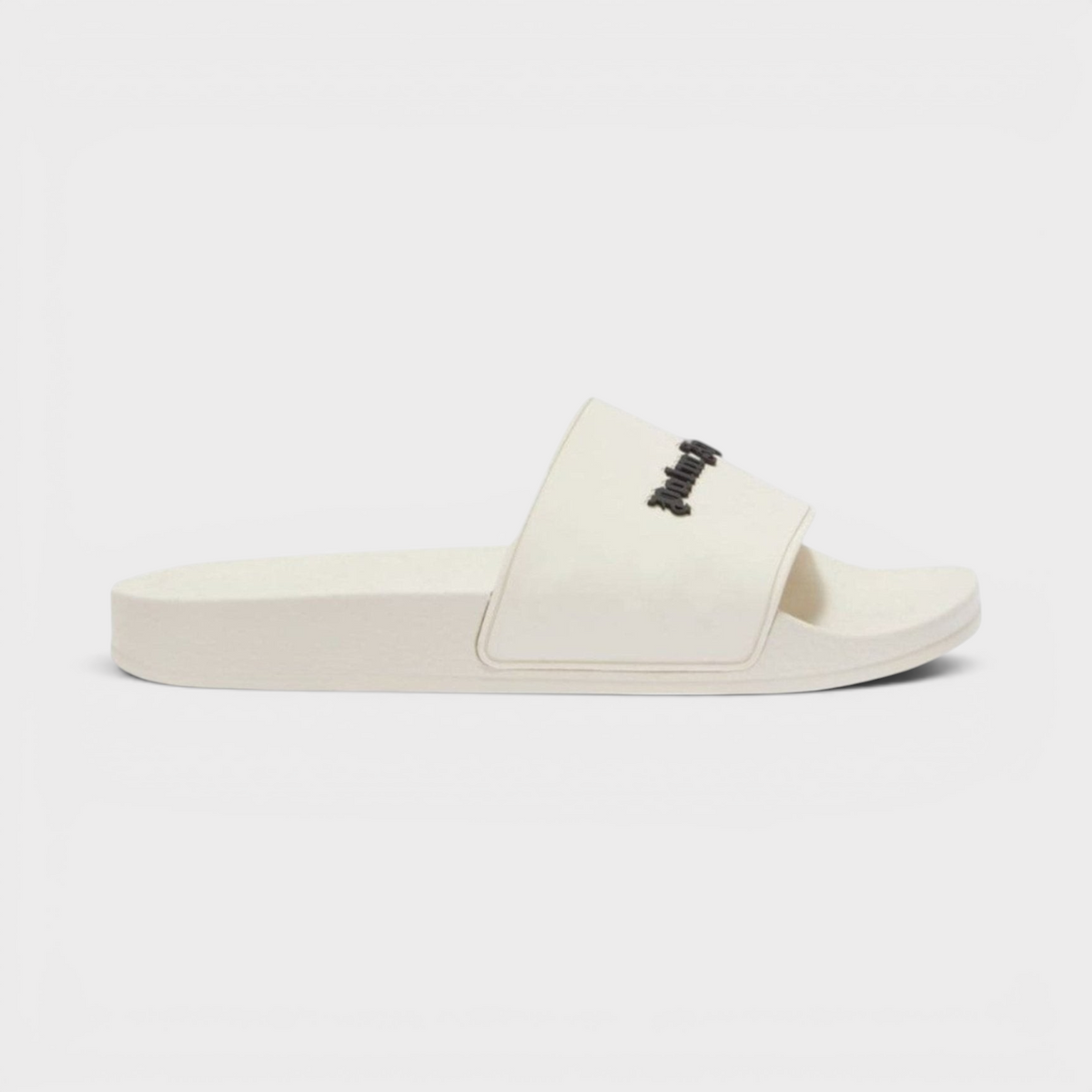 Palm Angels Logo Pool Sliders White
