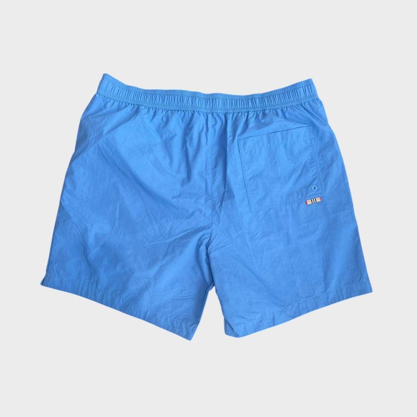 Martin Nylon Logo Swim Shorts Periwinkle Blue