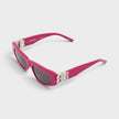 Logo Plaque Cat Eye Sunglasses Pink