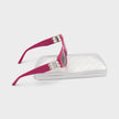 Logo Plaque Cat Eye Sunglasses Pink