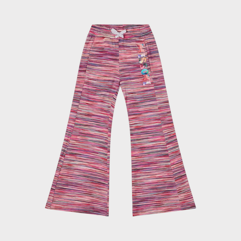 Logo Closed Hem Fleece Joggers Pink Kids
