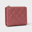 Medusa Head Quilted Wallet Pink