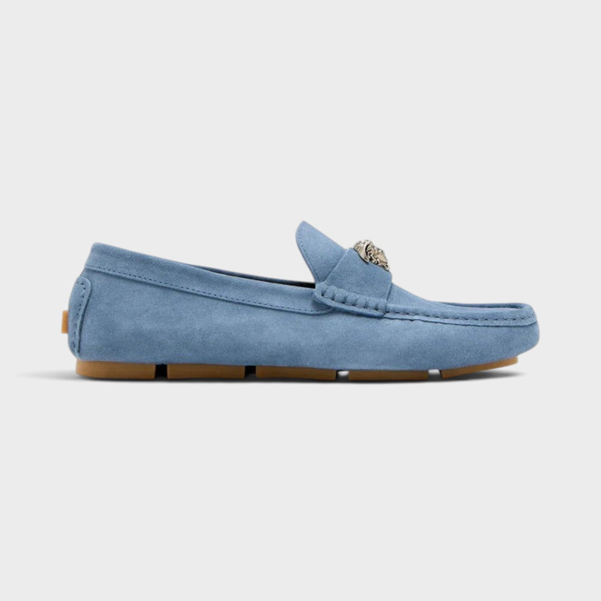 La Medusa Driver Loafers Stone Blue