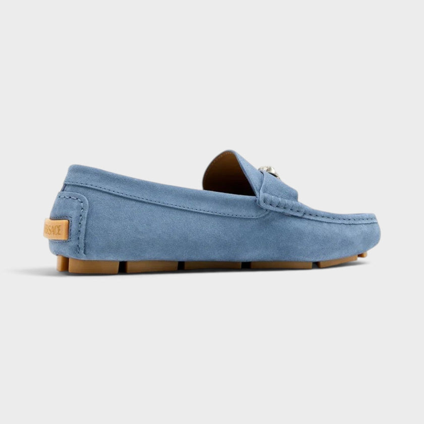 La Medusa Driver Loafers Stone Blue