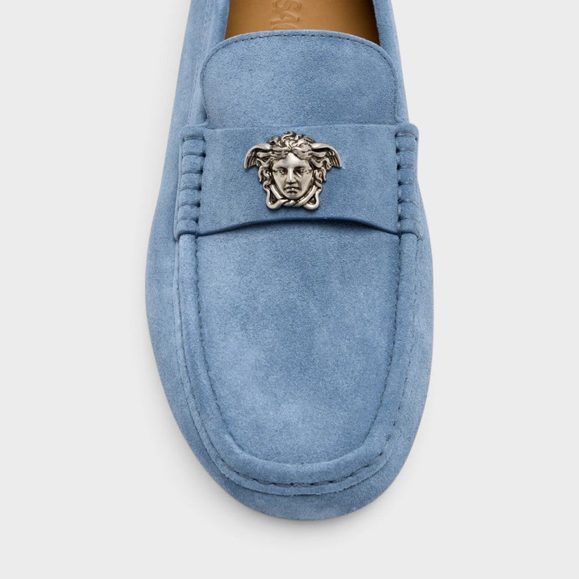 La Medusa Driver Loafers Stone Blue