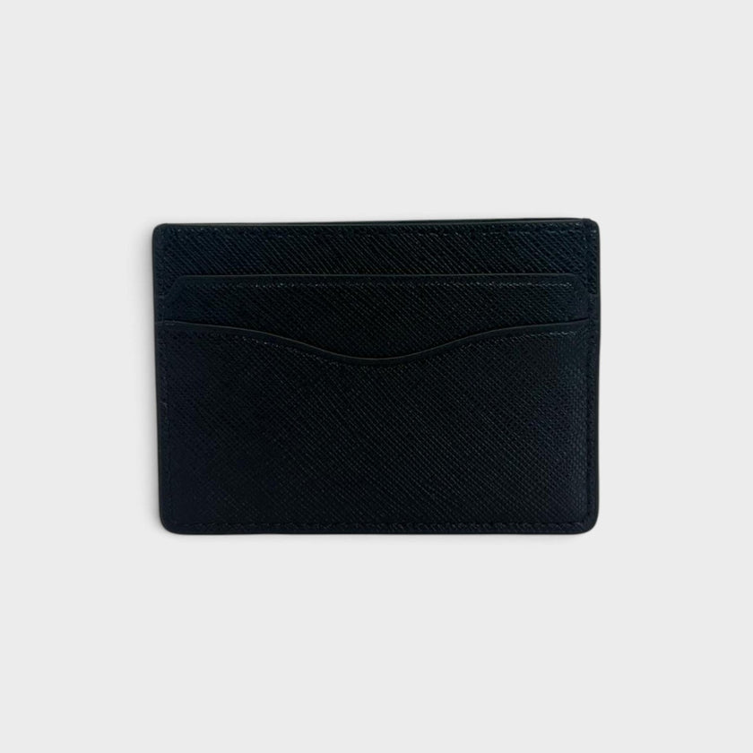 Slim Logo Card Case Black
